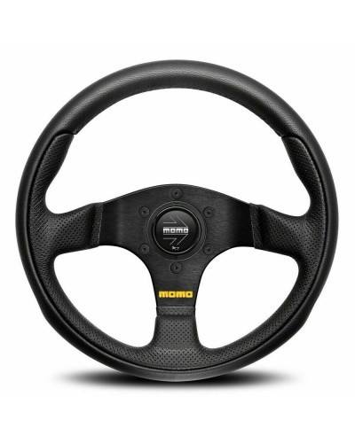 MOMO Team Black Leather 300mm Steering Wheel - 11102640211L : KYP Performance House