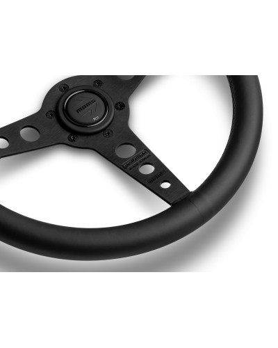 MOMO Prototipo Black Edition Black Leather 350mm Steering Wheel - VPROBLKED350R : KYP Performance House