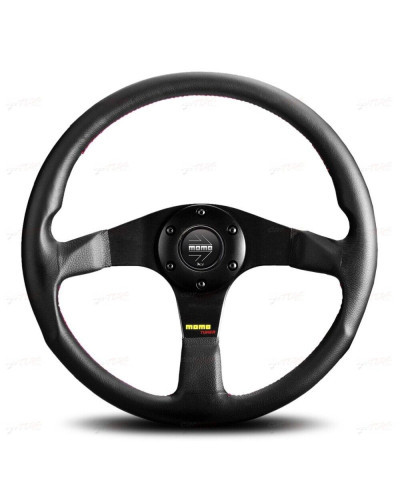 MOMO Tuner Black Leather 350mm Steering Wheel - 11110335211R : KYP Performance House