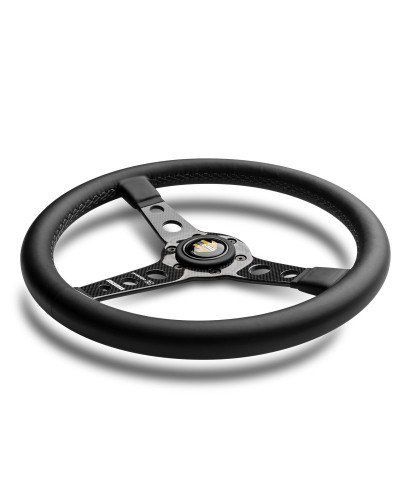 Momo Prototipo 6c Carbon Black Leather 350mm Steering Wheel - VPROT6C350BKR : KYP Performance House