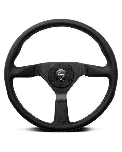 MOMO Montecarlo Black Leather 380mm Steering Wheel - MONTECBLK38R : KYP Performance House