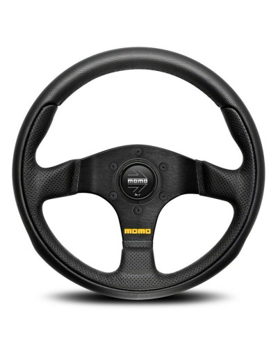 MOMO Team Black Leather 280mm Steering Wheel - 11102632812L : KYP Performance House