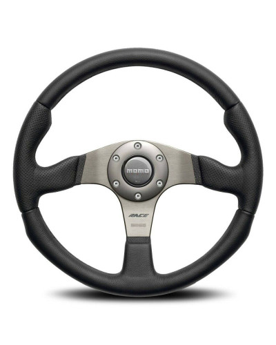 MOMO Race Black Leather 350mm Steering Wheel - 11108165911L : KYP Performance House