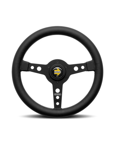 MOMO Prototipo Black Spokes Black Leather 320mm Steering Wheel - VPRO320BLKBR : KYP Performance House