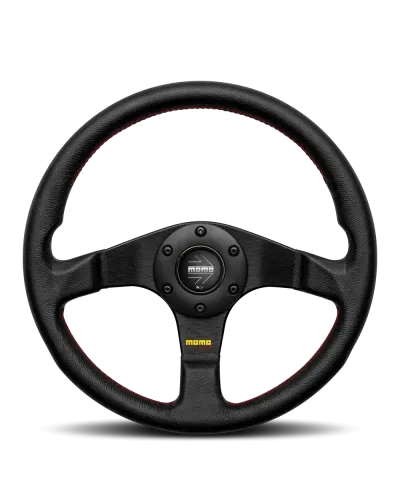 MOMO Tuner Black Leather 320mm Steering Wheel - 11110332211R : KYP Performance House