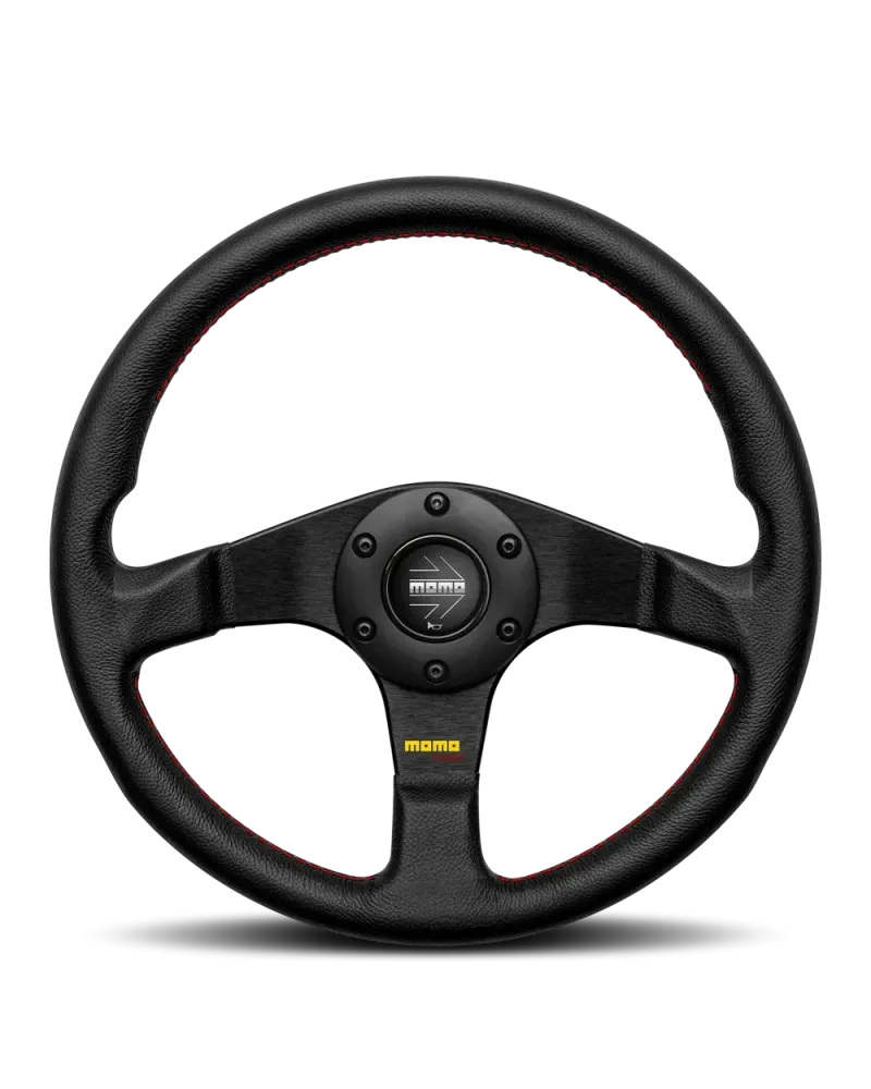 MOMO Tuner Black Leather 320mm Steering Wheel - 11110332211R : KYP Performance House