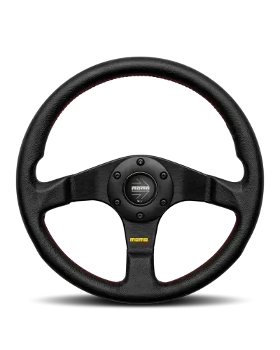 MOMO Tuner Black Leather 320mm Steering Wheel - 11110332211R : KYP Performance House