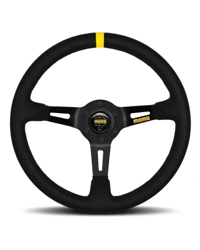 MOMO MOD 08 Black Suede 350mm Steering Wheel - 11150085221L : KYP Performance House