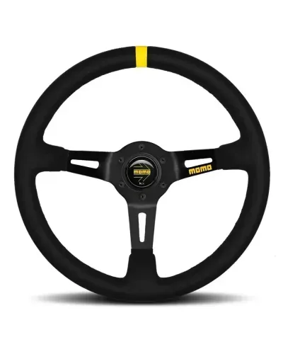 MOMO MOD 08 Black Suede 350mm Steering Wheel - 11150085221L : KYP Performance House