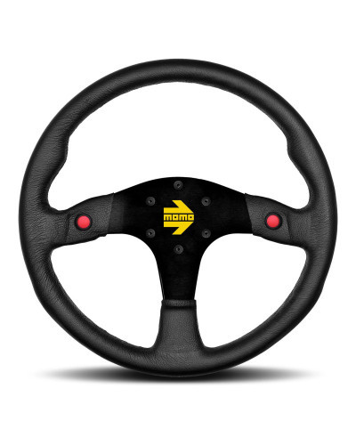 MOMO MOD.80 Black Leather Steering Wheel 350mm - VR8035PLNEW : KYP Performance House