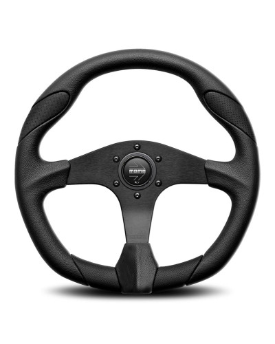 MOMO Quark Black/Black Steering Wheel 350 - VQUARK350BLKR : KYP Performance House