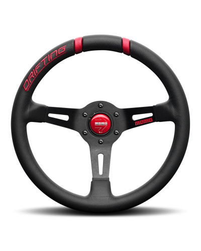 MOMO Drifting Black/Red 330mm Steering Wheel - VDRIFT33NROSL : KYP Performance House