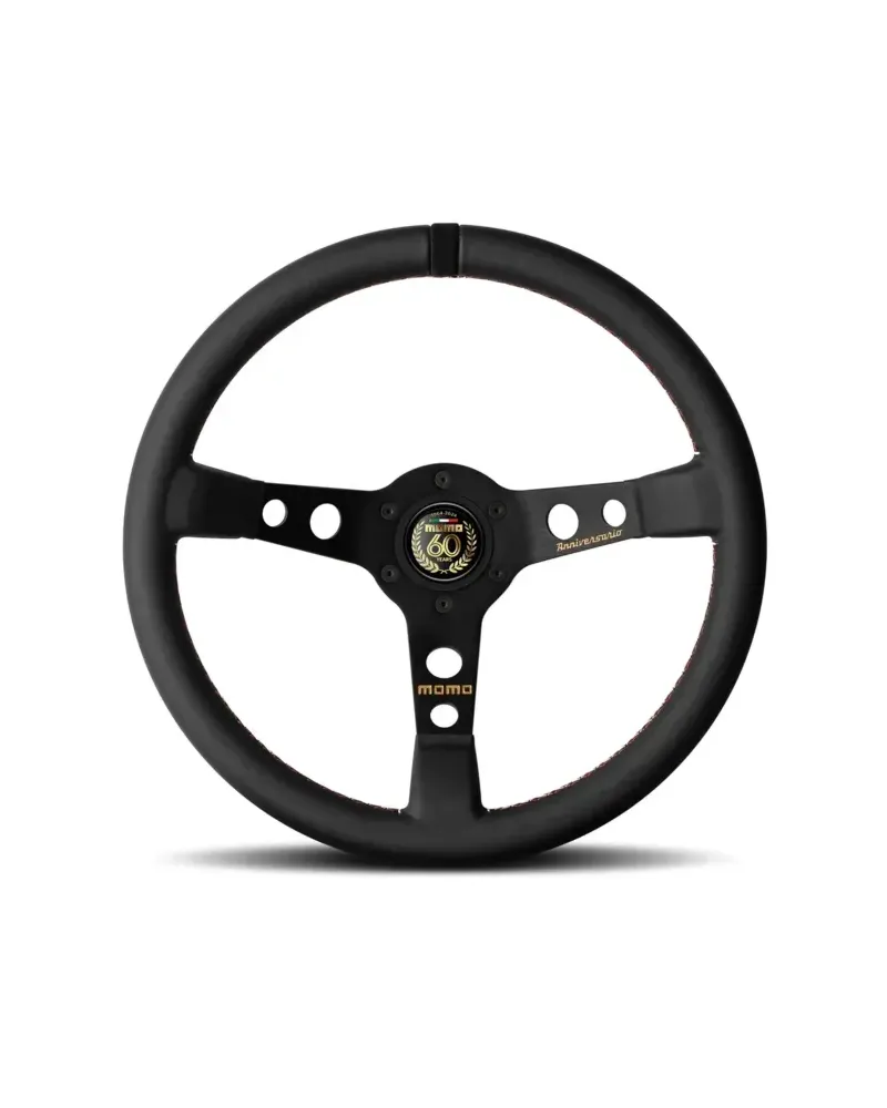 MOMO 60th Anniversario MOD 07 Limited Edition 350mm Steering Wheel - V07ANNIVBK35R : KYP Performance House