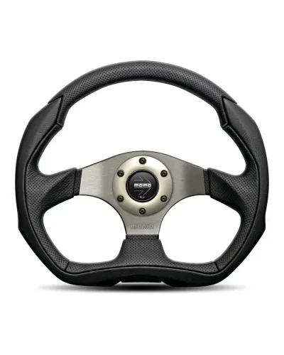 MOMO Eagle Black Anthracite 350mm Steering Wheel - VEAGLE35CBLKR : KYP Performance House