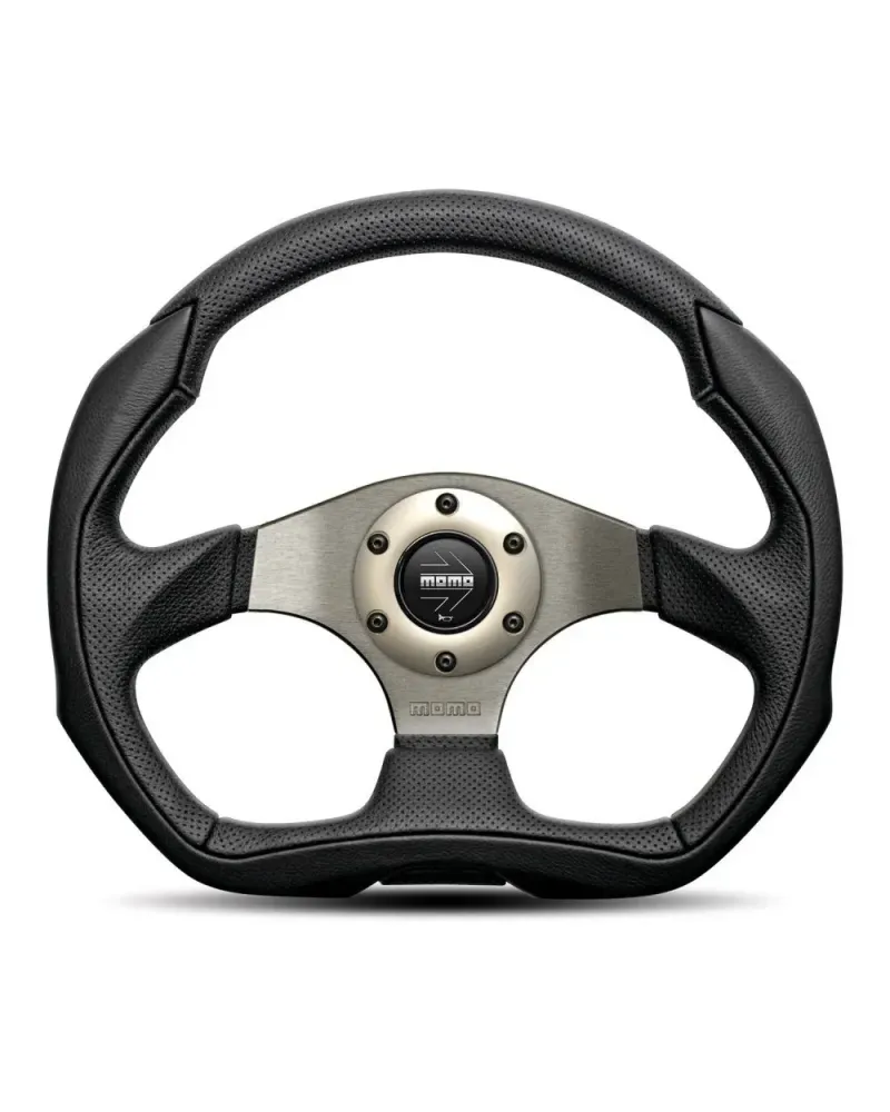 MOMO Eagle Black Anthracite 350mm Steering Wheel - VEAGLE35CBLKR : KYP Performance House