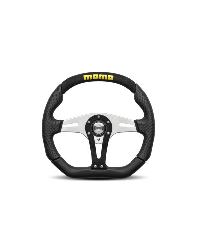 MOMO Trek Black Leather Alcantara 350mm Steering Wheel - 11102935111R : KYP Performance House