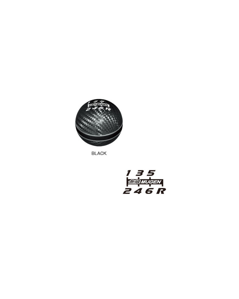 MUGEN CARBON SHIFT KNOB (BLACK) : KYP PERFORMANCE HOUSE | FOR TYPE R | FK8 | FD2 | EK9 | FL10