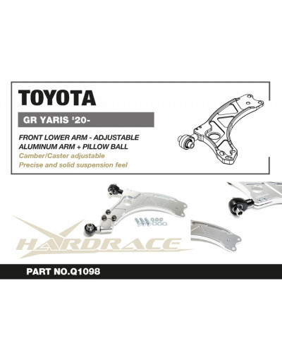 HARDRACE BILLET FRONT LOWER CONTROL ARM TOYOTA, GR YARIS '20- GXPA16  : KYP PERFORMANCE HOUSE