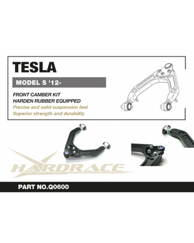 HARDRACE TESLA MODEL S '12- FRONT UPPER CAMBER KIT : KYP PERFORMANCE HOUSE