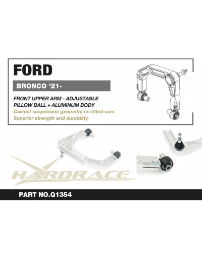 HARDRACE FRONT UPPER ARM FORD BRONCO 21+ : KYP PERFORMANCE HOUSE