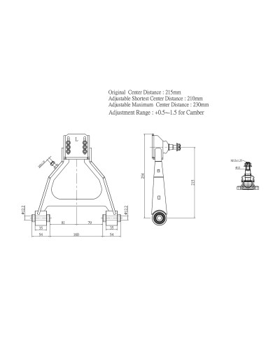 HARDRACE FRONT UPPER CAMBER KIT V2 MAZDA, MX5 MIATA, RX8, SE3P 03-12, NC 06-14 : KYP PERFORMANCE HOUSE |FAST SHIPPING JDM CAR PA