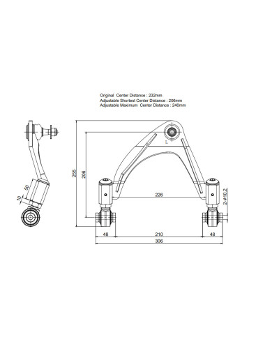 HARDRACE FRONT UPPER CAMBER KIT LEXUS LS430 UCF30 '01-06 : KYP PERFORMANCE HOUSE