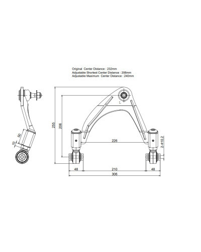 HARDRACE FRONT UPPER CAMBER KIT LEXUS LS430 UCF30 '01-06 : KYP PERFORMANCE HOUSE