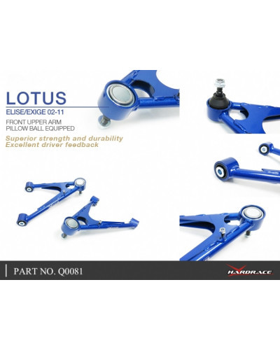 HARDRACE FRONT UPPER ARM LOTUS, ELISE, EXIGE, SERIES 2 01-11, SERIES 2 04-11 : KYP PERFORMANCE HOUSE