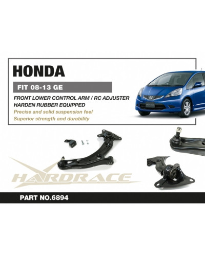 HARDRACE FRONT LOWER CONTROL ARM HONDA, JAZZ/FIT, GE6/7/8/9 : KYP PERFORMANCE HOUSE