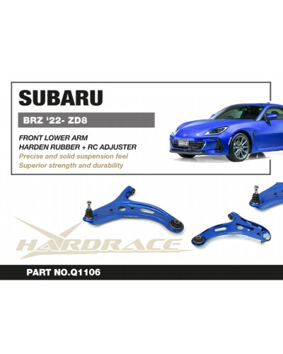 HARDRACE SUBARU BRZ '22- ZD8 FRONT LOWER CONTROL ARM + RC ADJUSTER : KYP PERFORMANCE HOUSE