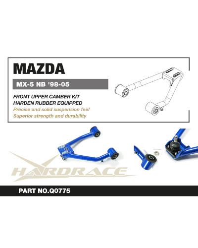 HARDRACE MAZDA MIATA NB '98-05 FRONT UPPER CAMBER ARM V2 : KYP PERFORMANCE HOUSE