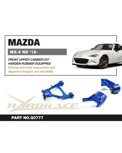 HARDRACE MAZDA MIATA/MX-5 '15 FRONT UPPER CAMBER ARM V2 : KYP PERFORMANCE HOUSE