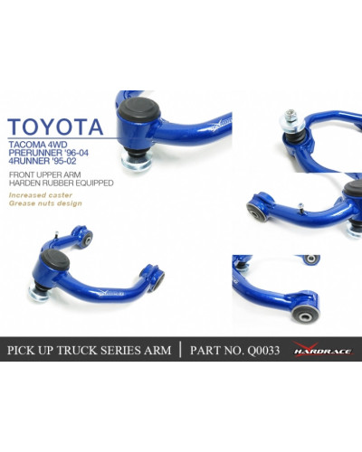 HARDRACE FRONT UPPER ARM TOYOTA, 4RUNNER, TACOMA, 96-03/PRERUNNER 96-04, N180 95-02 : KYP PERFORMANCE HOUSE