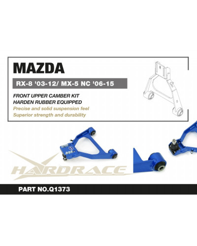 HARDRACE FRONT UPPER CAMBER KIT MAZDA RX-8 03-12, MX-5 06-15  : KYP PERFORMANCE HOUSE