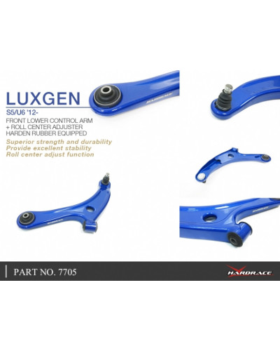 HARDRACE FRONT LOWER CONTROL ARM + ROLL CENTER ADJUSTER LUXGEN, S5, U6, 12-, 13- : KYP PERFORMANCE HOUSE