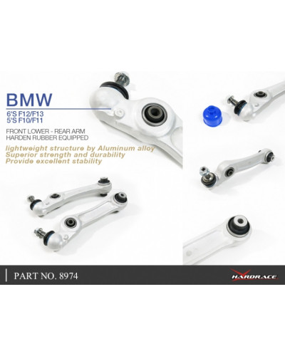 HARDRACE FRONT LOWER REAR ARM RH+LH BMW, 5/6 SERIES , F06/F12/F13, F10/F11/F07 : KYP PERFORMANCE HOUSE