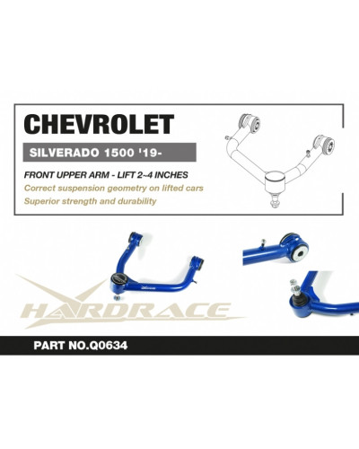 HARDRACE CHEVROLET SILVERADO 1500/ GMC SIERRA 1500 '19- FRONT UPPER ARM LIFT 2-4" : KYP PERFORMANCE HOUSE