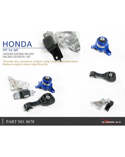 HARDRACE HARDENED ENGINE MOUNT (Race Version) HONDA, JAZZ/FIT, GK3/4/5/6 : KYP PERFORMANCE HOUSE