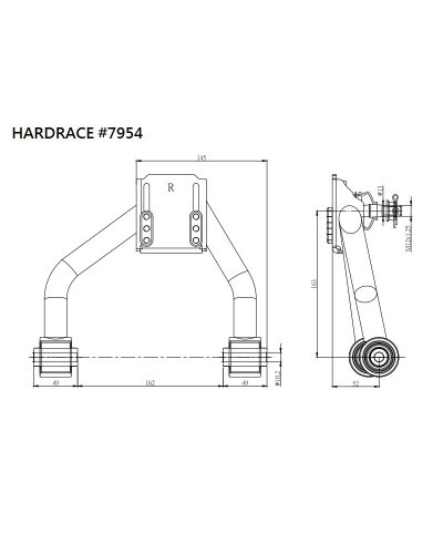 HARDRACE FRONT UPPER CAMBER ARM KIT TOYOTA, MARK II/CHASER JZX90/100 : KYP PERFORMANCE HOUSE