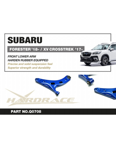 HARDRACE FRONT LOWER CONTROL ARM SUBARU, FORESTER '19-2023, XV '18-2022 : KYP PERFORMANCE HOUSE