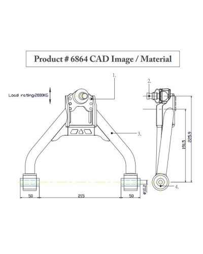 HARDRACE FRONT UPPER CAMBER KIT NISSAN, FAIRLADY Z, G SERIES, M SERIES, M35/45 (Y50), G25/35/37 (V36), Z34 08- : KYP PERFORMANCE