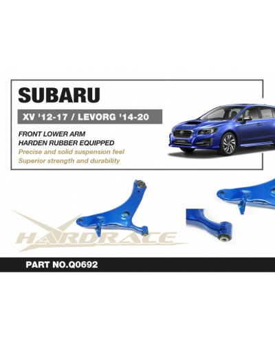 HARDRACE SUBARU LEVORG '14-20/ XV '12-17 FRONT LOWER ARM  : KYP PERFORMANCE HOUSE