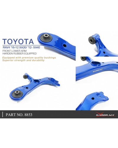 HARDRACE FRONT LOWER ARM TOYOTA, LEXUS, ALPHARD/VELLFIRE, HARRIER, NX, PREVIA/ESTIMA, RAV4, 08-15, 15-PRES : KYP PERFORMANCE HOU