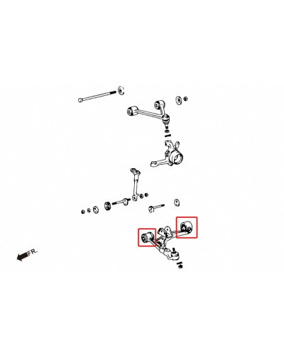 HARDRACE FRONT LOWER ARM BUSH TOYOTA, LEXUS, SC, SOARER, SUPRA, Z30 91-00, JZA80 93-02, Z30 92-00 : KYP PERFORMANCE HOUSE