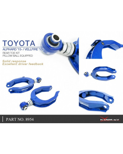 HARDRACE ADJUSTABLE CAMBER/TOE/CASTER ARM TOYOTA, ALPHARD/VELLFIRE, 15-PRESENT : KYP PERFORMANCE HOUSE