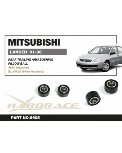 HARDRACE REAR TRAILING ARM BUSHING MITSUBISHI, LANCER MIRAGE, 01~07 : KYP PERFORMANCE HOUSE