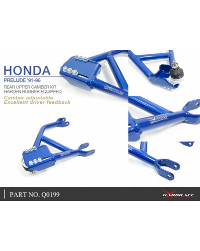 HARDRACE REAR UPPER CAMBER KIT HONDA, PRELUDE, BA8/9, BB1/2/3/4, BB5/6/7/8 : KYP PERFORMANCE HOUSE