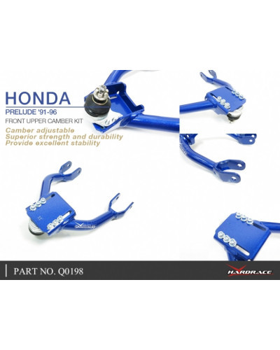 HARDRACE FRONT UPPER CAMBER KIT HONDA, PRELUDE, BA8/9, BB1/2/3/4 : KYP PERFORMANCE HOUSE