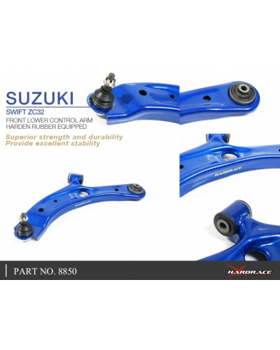 HARDRACE FRONT LOWER CONTROL ARM SUZUKI, SWIFT, ZC32 11-17 : KYP PERFORMANCE HOUSE