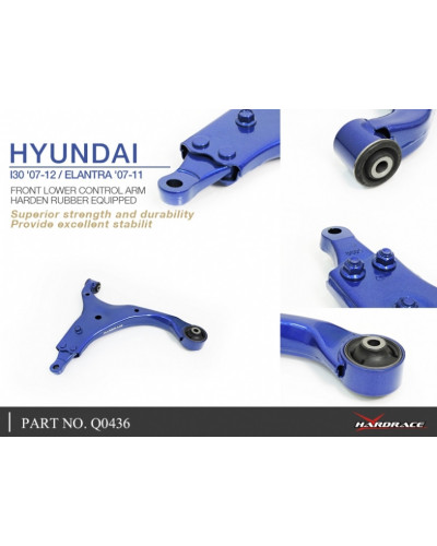 HARDRACE FRONT LOWER CONTROL ARM HYUNDAI, I-30, 07-12 : KYP PERFORMANCE HOUSE